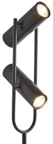 Searchlight EU2792BK - Stojacia lampa TELESCOPE 2xGU10/10W/230V