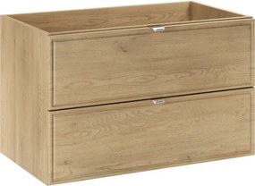 Kúpeľňová zostava Terra s doskou a skrinkami 80 cm dub cremona