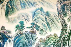 Obraz čínska krajinomaľba - 90x60