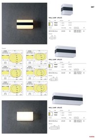Redo 90330 - LED Vonkajšie nástenné svietidlo KODIAK LED/12W/230V IP65 biela/čierna