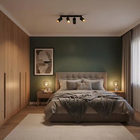 Toolight Toolight, stropné reflektorové svietidlo 4xGU10 60W APP940-4C, čierna, OSW-03858