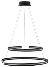 LED luster Torrente 80 čierne