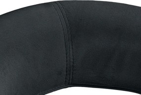 Barová stolička Olinda - zamat, čierny rám - black