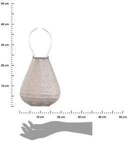 SOLÁRNY LAMPÁŠ TULIP 22,5X20 CM BÉŽOVÁ