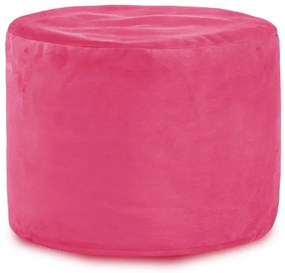 Plyšová taburetka Cilindro ružová