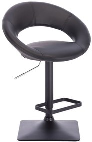LuxuryForm Barová stolička NAPOLI na čierne podstave - čierna