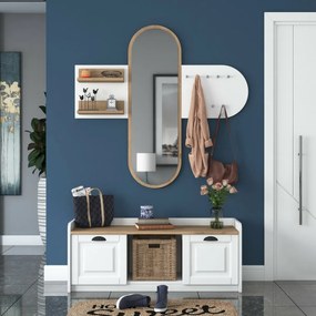 Predsieňová zostava Ema White and Walnut