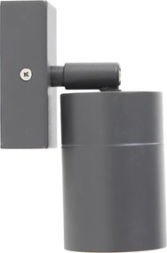 Vonkajšia nástenná lampa antracit IP44 otočná a sklápateľná - Solo