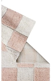 Svetloružovo-krémový prateľný ručne tkaný bavlnený koberec 120x160 cm Kitchen Tiles Rose – Lorena Canals
