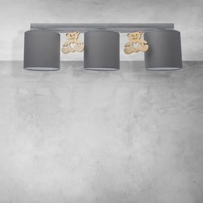 Detské stropné svietidlo BEAR 3xE27/60W/230V