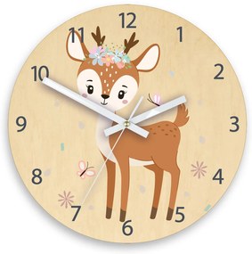 Dětské nástěnné hodiny Ami Jelínek s květy 30 cm vícebarevné