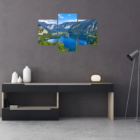 Obraz - Halštatské jazero, Hallstatt, Rakúsko (90x60 cm)