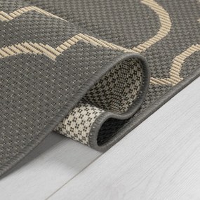 Sivo-béžový vonkajší koberec behúň 230x66 cm Milan - Flair Rugs