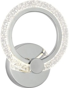 Toolight Toolight, LED nástenné svietidlo 22x19cm, 8W, 3000K, LHJ067-W, chrómová, OSW-60035
