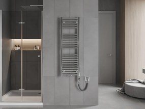 Mexen Hades, elektrické vykurovacie teleso 1200 x 400 mm, 600 W, chrómová, W104-1200-400-2600-01