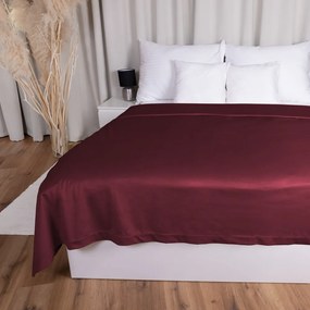 Biante Zamatový prehoz na posteľ Velvet Prémium SVP-010 Tmavo vínový 140x220 cm