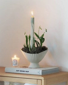 ferm Living Misa na ovocie Fountain kamenina bílá 19 x 13 cm