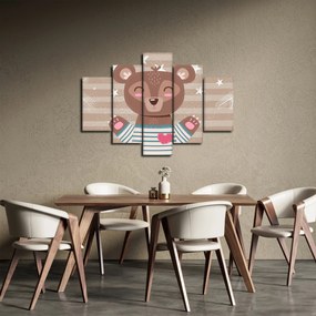 Obraz - Milujúci medvedík (150x105 cm)