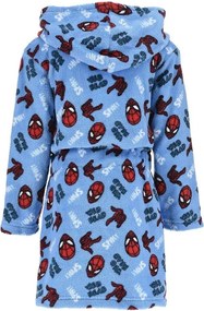 Detský / chlapčenský coral fleece župan s kapucňou Spidey, EU 98 Modrá