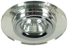 CLX Stropné moderné podhľadové osvetlenie TRION, 1xMR16, 50W, 9cm, okrúhle, číre