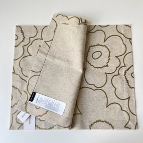 Marimekko Látkové prestieranie Unikko Pieni Piirto sada 2ks béžové zlaté