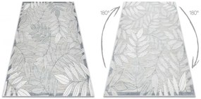 Koberec štrukturálny BOTANIC 65241 Listy - sivý