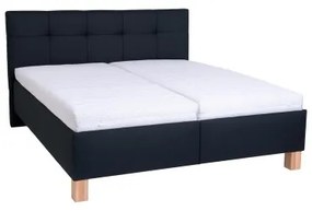 Čalúnená posteľ s matracom a úložným priestorom MARIA 180x200 cm antracit
