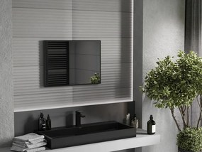Mexen Loft obdĺžnikové kúpeľňové zrkadlo 70 x 50 cm, čierny rám - 9852-070-050-000-70