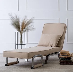 Kreslo pohovka rozkladacia PRATO bežová - vintino.sk