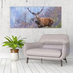 Obraz - Jeleň v krajine (120x50 cm)
