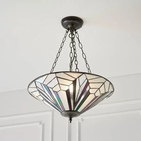 Endon 63936 - Luster na reťazi Tiffany ASTORIA 3xE27/60W/230V pr. 48 cm