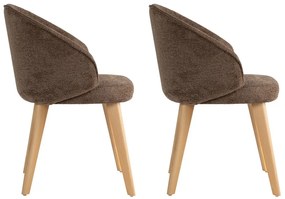 Sada jedálenských stoličiek Bentley Brown andLight Oak, 2 ks