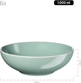 Mäser Jedálenská súprava riadu 24 ks ELISSA – zelená lesk