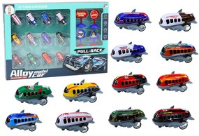 LEAN TOYS Sada automobilových lietadiel 5 cm – 12kusov