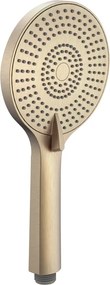 Sapho Sapho, ručná masážna sprcha, 3 režimy, silikon trysky, priemer 120mm, ABS, zlatá matná, SK879GBL
