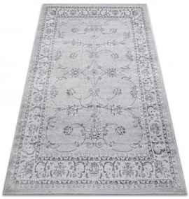Koberec MEFE 2312 Ornament, ramka - sivý