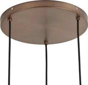 Dizajnová závesná lampa tmavobronzová 3-svetelná - Ard