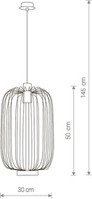 Svietidlo Nowodvorski CAGE BLACK 6844