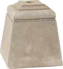 Šedý betónový stojan na slnečník Parra - 28*28*30 cm