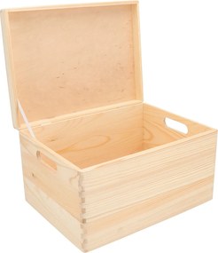 ČistéDrevo Drevený box s vekom 40 x 30 x 23 cm