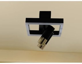 LED Stmievateľné stropné svietidlo LED/50W/230V 3000-6500K čierna +diaľkové ovládanie