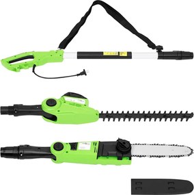2v1 tyčová reťazová píla/nožnice na živý plot 25/41 cm 710/550W