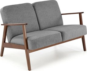 Dvojmiestna pohovka MILANO z masívu 120 cm popolavo sivá