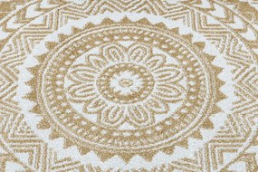 Okrúhly koberec FUN Napkin - zlato