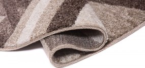 TA Koberec 3443A TMAVOHNEDÉ SARI KOLESO 3UX Rozmer: 100x100 cm