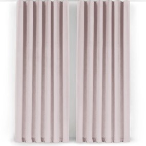 Svetloružový zamatový dimout záves 140x250 cm Velto – Filumi