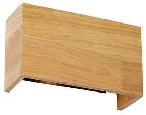 Rustikálna nástenná lampa z dubového dreva - Otan