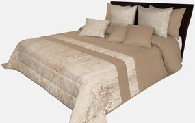 Dekorstudio Luxusný prehoz na posteľ s mramorovým vzorom NMO-052 v svetlo hnedej farbe Rozmer prehozu (šírka x dĺžka): 200x220cm