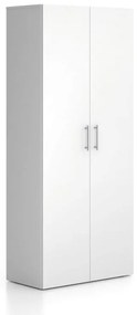 Kancelárska skriňa vysoká SOLID, 800 x 400 x 1830 mm, biela