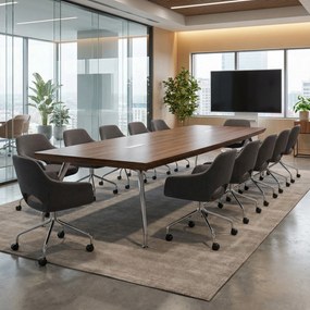 Konferenčná stolička VISTA, tmavo sivá